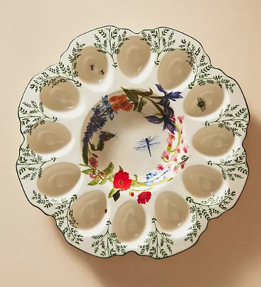 Playful Easter Eden Deviled Egg Platter